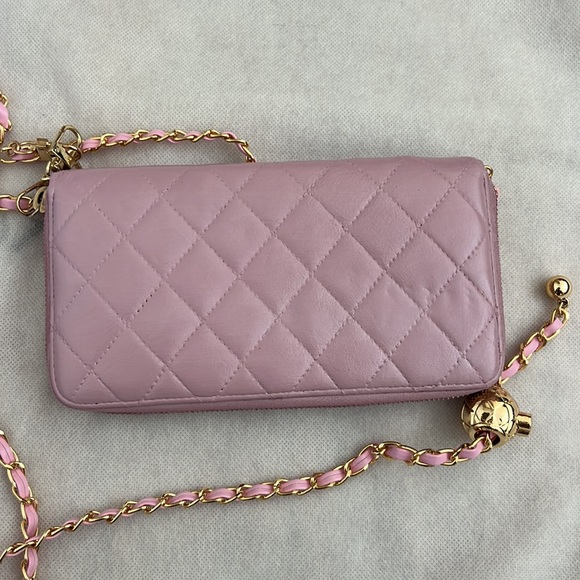 Chanel CC Patent Leather Timeless Wallet on Chain WOC Chain Crossbody Purse Bag - Picture 6 of 15